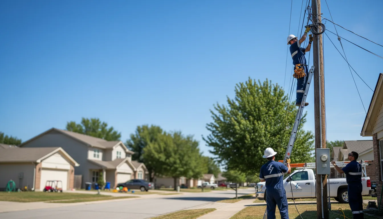 Residential electrician providing installation services in Alden, MN